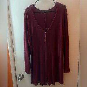 Fashion Nova sleeping onesie